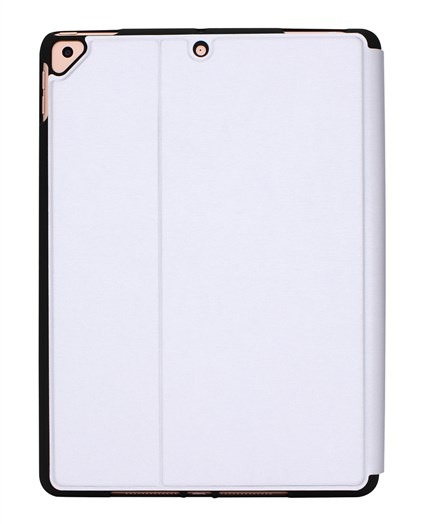Elbe FU-004 Funda iPad 10.2" 2020, Housse de Protection en TPU et Tissu PU Résistante avec Compartiment pour Apple Pencil, Couleur Argentée