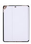 Elbe FU-004 Funda iPad 10.2" 2020, Housse de Protection en TPU et Tissu PU Résistante avec Compartiment pour Apple Pencil, Couleur Argentée
