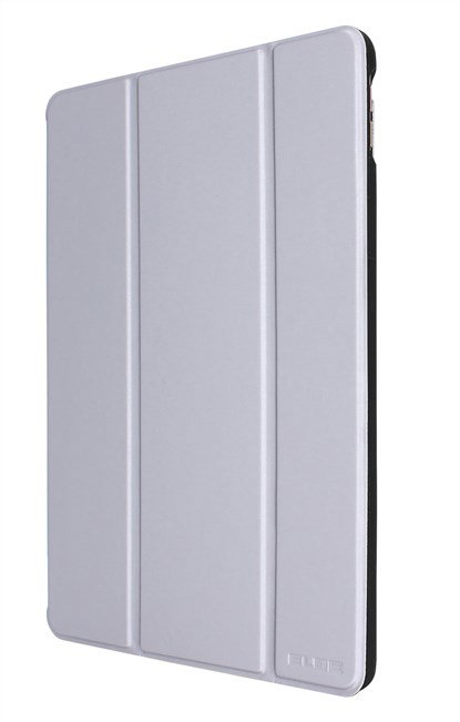 Elbe FU-004 Funda iPad 10.2" 2020, Housse de Protection en TPU et Tissu PU Résistante avec Compartiment pour Apple Pencil, Couleur Argentée