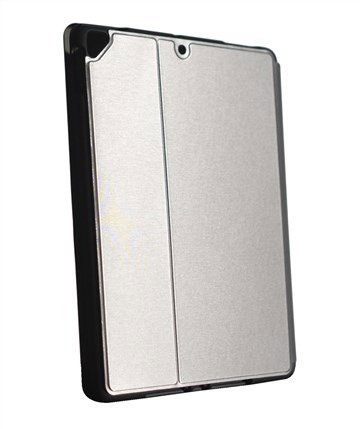 Elbe FU-004 Funda iPad 10.2" 2020, Housse de Protection en TPU et Tissu PU Résistante avec Compartiment pour Apple Pencil, Couleur Argentée