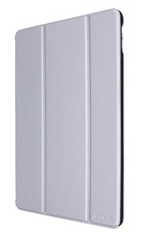 Elbe FU-004 Funda iPad 10.2" 2020, Housse de Protection en TPU et Tissu PU Résistante avec Compartiment pour Apple Pencil, Couleur Argentée