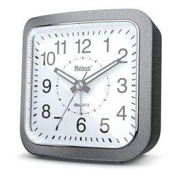 Mebus Réveil Quartz 56988 Gris