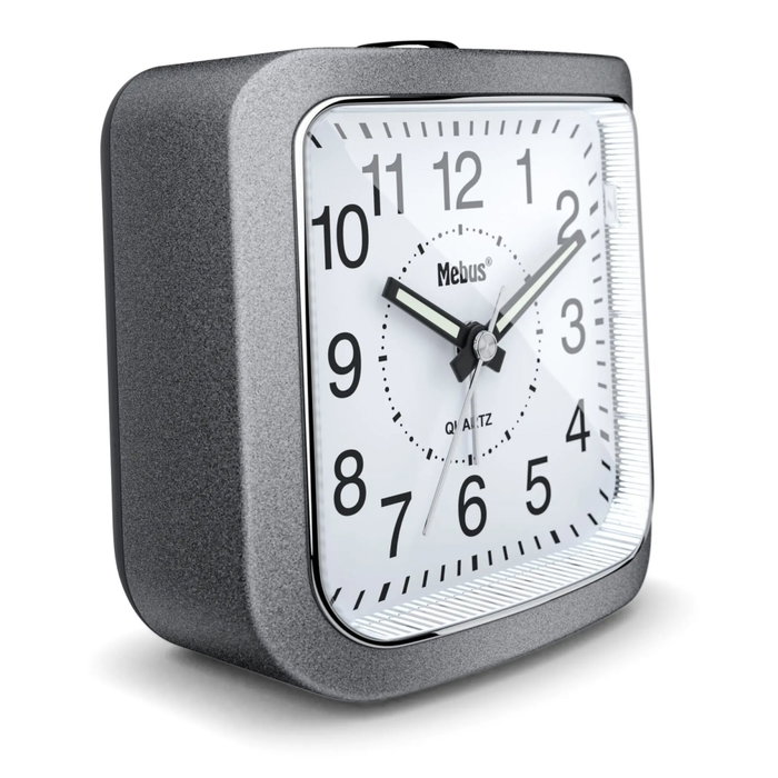 Mebus Réveil Quartz 56988 Gris Mebus Réveil Quartz 56988 Gris