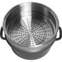 Staub La Cocotte ronde 24 cm avec panier vapeur, noir