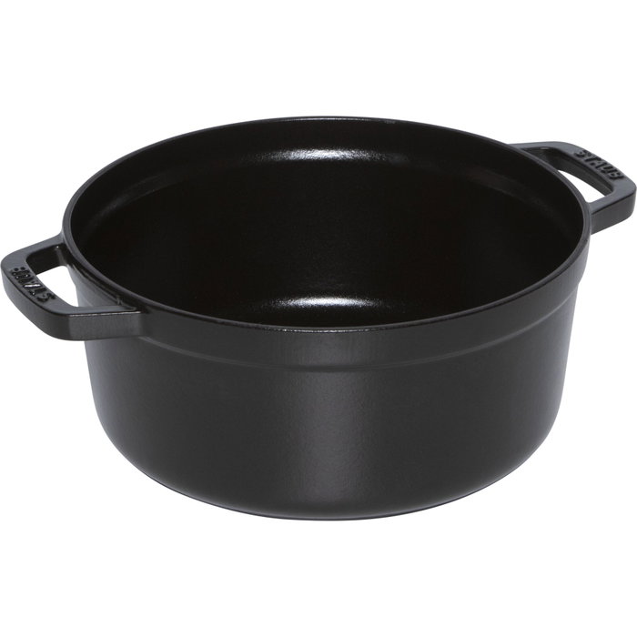 Staub La Cocotte ronde 24 cm avec panier vapeur, noir