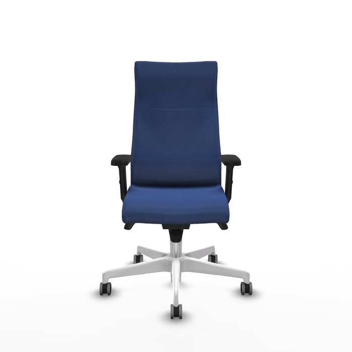 Piqueras Y Crespo Fauteuil Albacete Bleu marine avec mécanisme synchrone et accoudoirs 2D