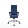 Piqueras Y Crespo Fauteuil Albacete Bleu marine avec mécanisme synchrone et accoudoirs 2D