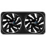 Aerocool Astro ARGB Ventilateur 240mm Double 12cm ARGB LED Support Antivibration Noir - ASTRO24