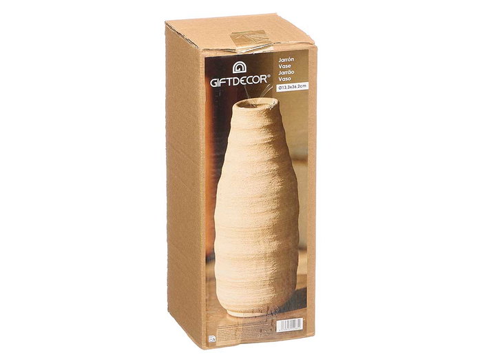 GIFTDECOR JARRON SAHARA BOTELLA RAYAS TIERRA GRD GIFTDECOR JARRON SAHARA BOTELLA RAYAS TIERRA GRD
