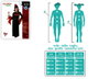 Vampiresa - Déguisement de Vampiresse Noir avec Chapeau pour Fille 3-4 Ans - Halloween - Costume
