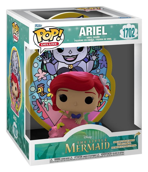Funko Pop! Deluxe La Petite Sirène Ariel (Ursula Stained Glass) figurine de collection en vinyle