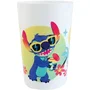 Fun House - Vaisselle Disney Lilo et Stitch - Lot avec 2 Verres, 2 Assiettes Plates Ø22cm, Assiette Creuse Ø16cm, Couverts et Gourde 350ml
