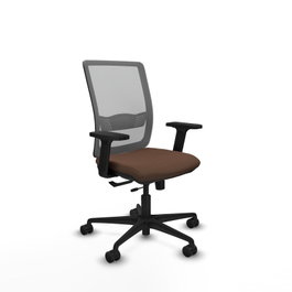PIQUERAS Y CRESPO Chaise Haches Synchrone/Traslack Marron foncé et Gris