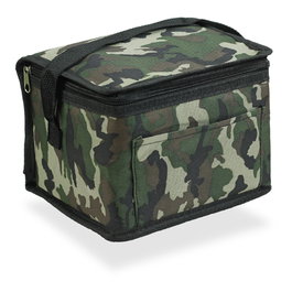 Hidalgo Glacière portable 4,5 L design camouflage avec anse noire 20 x 15 x 15 cm