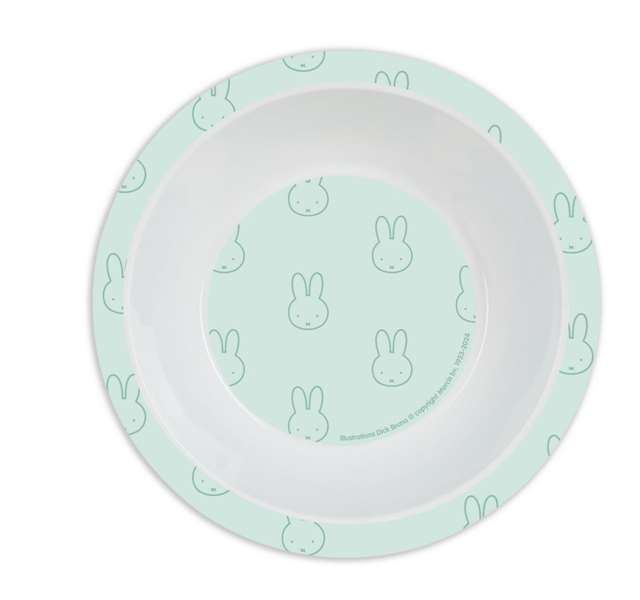 Safta Set d'assiettes, couverts et verre Miffy Menthe 26x26x9 cm pour enfant à partir de 3 ans