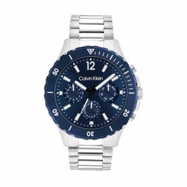 Calvin Klein 25200115 - Montre Sport Homme Acier Gris et Cadran Bleu