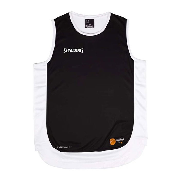 t-shirt de basket Spalding Hustle Tank Blanc Noir 14 ans