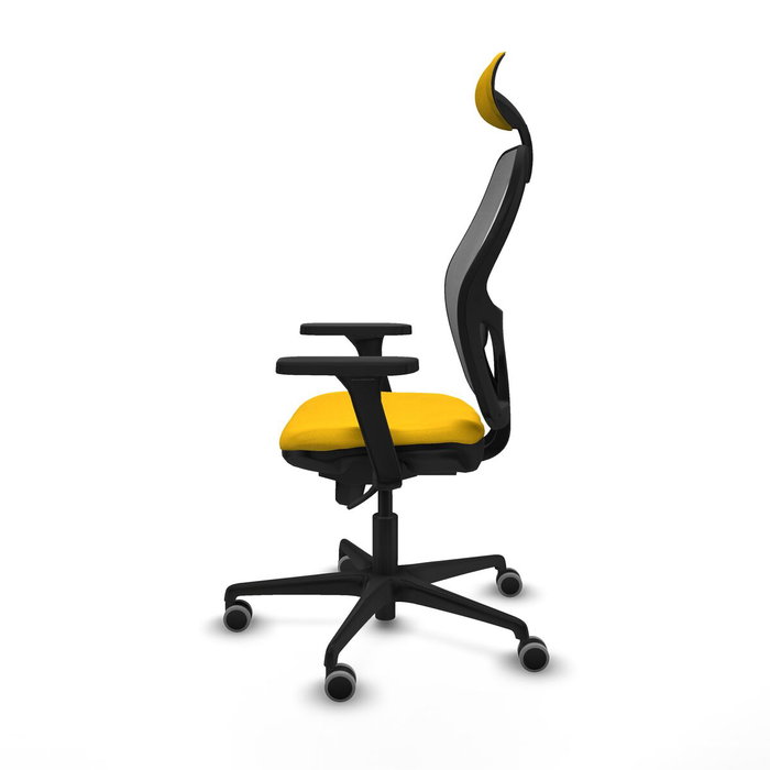 Piqueras y Crespo Chaise de Bureau avec Appui-tête 3D036G1 Jaune Piqueras y Crespo Chaise de Bureau avec Appui-tête 3D036G1 Jaune