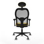 Piqueras y Crespo Chaise de Bureau avec Appui-tête 3D036G1 Jaune