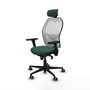 Piqueras y Crespo Chaise de Bureau avec Appui-tête Jorquera 3D036G2 Vert