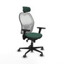 Piqueras y Crespo Chaise de Bureau avec Appui-tête Jorquera 3D036G2 Vert