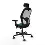 Piqueras y Crespo Chaise de Bureau avec Appui-tête Jorquera 3D036G2 Vert