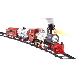 TACHAN Train Classique Électronique avec Lumière, Fumée et Son