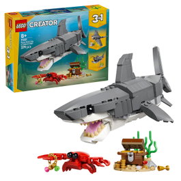 LEGO Creator 3-en-1 Le Redoutable Requin et le Coffre au Trésor, 379 pièces