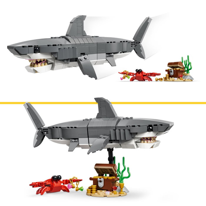 LEGO Creator 3-en-1 Le Redoutable Requin et le Coffre au Trésor, 379 pièces LEGO Creator 3-en-1 Le Redoutable Requin et le Coffre au Trésor, 379 pièces