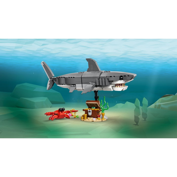 LEGO Creator 3-en-1 Le Redoutable Requin et le Coffre au Trésor, 379 pièces LEGO Creator 3-en-1 Le Redoutable Requin et le Coffre au Trésor, 379 pièces