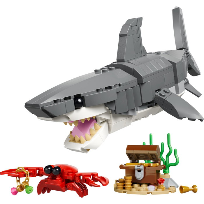 LEGO Creator 3-en-1 Le Redoutable Requin et le Coffre au Trésor, 379 pièces LEGO Creator 3-en-1 Le Redoutable Requin et le Coffre au Trésor, 379 pièces