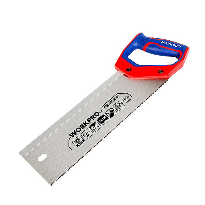 Workpro Serrucho de costilla 300 mm, 12 TPI Workpro Serrucho de costilla 300 mm, 12 TPI
