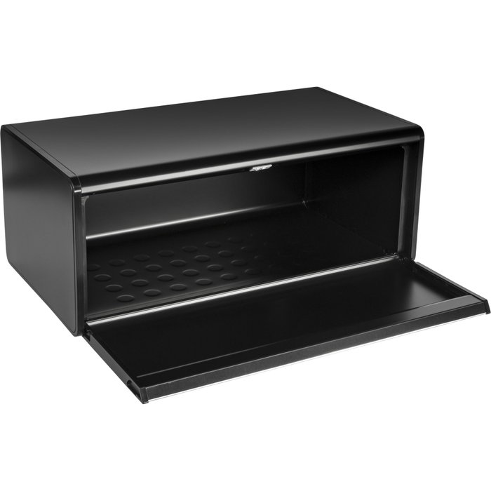 Brabantia Boîte à pain avec façade rabattable, Noir mat Brabantia Boîte à pain avec façade rabattable, Noir mat