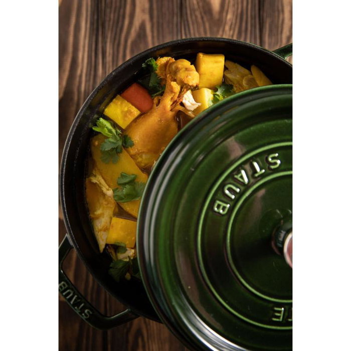 Staub Cocotte ronde 24 cm vert foncé 40509-356-0