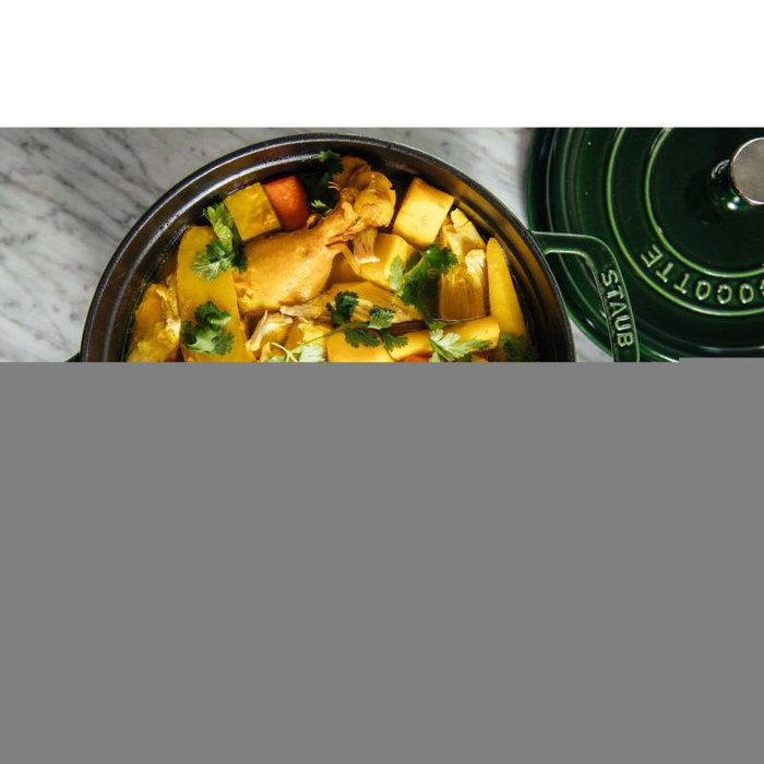 Staub Cocotte ronde 24 cm vert foncé 40509-356-0