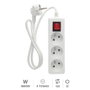 GSC Evolution Multiprise 3 prises Blanche avec interrupteur