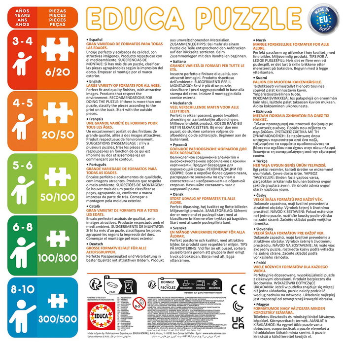 Educa Disney - Puzzle double 2x100 pièces Stitch - Carton recyclé - 2 puzzles de 40 x 28 cm - À partir de 6 ans