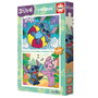 Educa Disney - Puzzle double 2x100 pièces Stitch - Carton recyclé - 2 puzzles de 40 x 28 cm - À partir de 6 ans