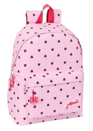 Safta Sac à dos pour ordinateur portable 14.1 pouces Minnie Mouse "Naive" 31 x 43 x 13 cm, version espagnole, pour enfants dès 3 ans