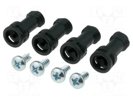 FIBOX Kit de vis MNX pour couvercles, noir, 4 pièces