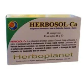 HERBOPLANET Herbosol Ca 1000Mg 48 comprimés - Complément alimentaire calcium magnésium prêle HERBOPLANET Herbosol Ca 1000Mg 48 comprimés - Complément alimentaire calcium magnésium prêle