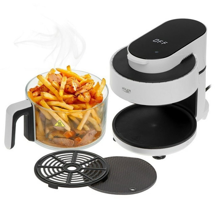 Adler AD 6316 Friteuse à Air Blanc Noir 1200 W 3 L