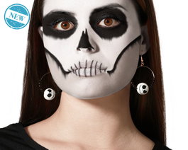 Boucles d'oreilles crâne pour Halloween et Jour des Morts