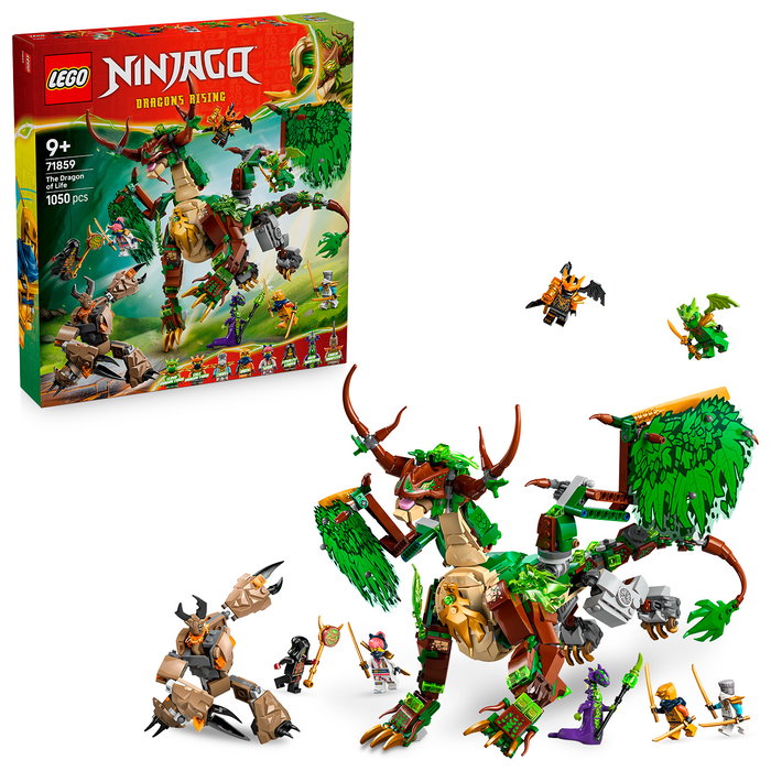 LEGO NINJAGO Le Dragon de Vie 71859 avec 8 Minifigurines LEGO NINJAGO Le Dragon de Vie 71859 avec 8 Minifigurines