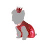 BigBuy Pets Déguisement Princesse Rose Taille M