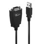 LINDY Adaptateur USB vers DB9 série mâle/mâle noir