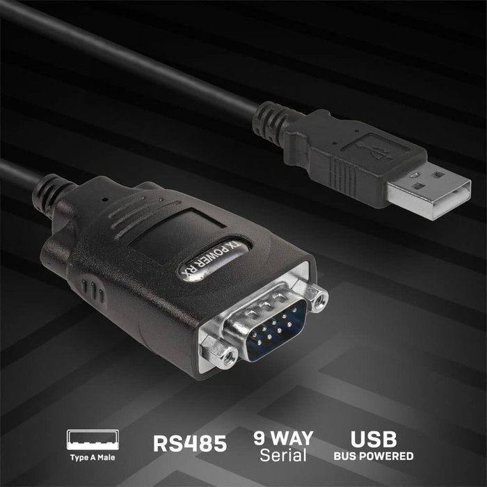 LINDY Adaptateur USB vers DB9 série mâle/mâle noir