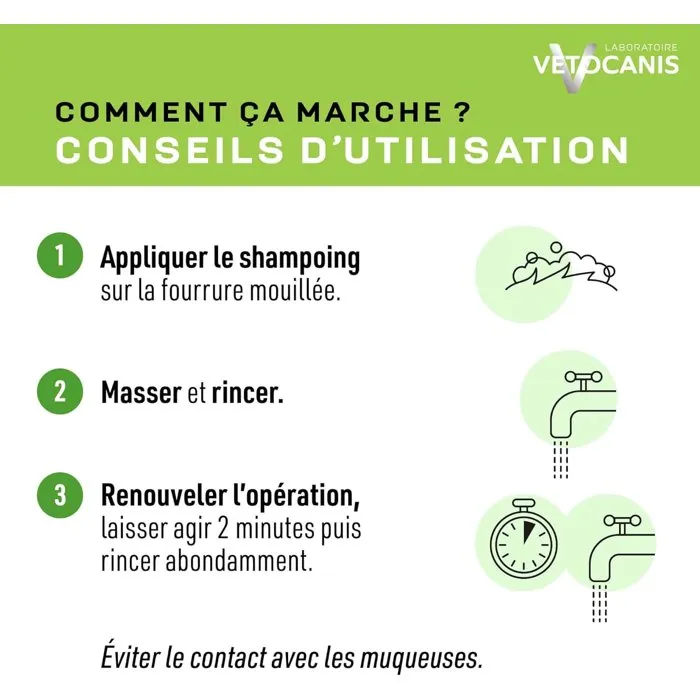 Vetocanis Shampoing pour Chien - 300 ml - Hydratant, Doux, Sans Irritation pour Usage Régulier - Soin du Pelage