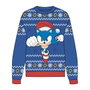 Cerdà - Pull à motif de Noël Sonic, Taille 10 ans, Âge recommandé 10 ans, Bleu