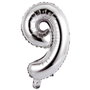 Party Time Ballon Chiffre 9 Argenté